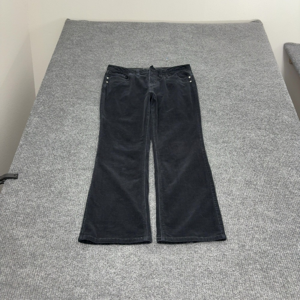 Sonoma Pants Womens 12P Black Cotton Corduroy Bootcut Casual Style
